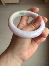 Load image into Gallery viewer, 59.5mm certified 100% natural Type A sunny green/purple white jadeite jade bangle PC198-1215