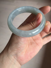 Load image into Gallery viewer, 53.4mm Certified Type A 100% Natural icy watery light green purple jadeite Jade bangle BK122-3397
