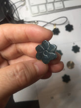 Load image into Gallery viewer, 100% Natural type A blue green gray black Guatemala jadeite Frost Blossom Pendant group AZ193 Add on item