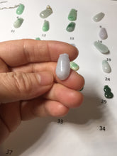 Load image into Gallery viewer, 100% Natural type A sunny green white purple yellow Jadeite Jade blessed melon pendant group PA209