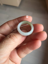 Load image into Gallery viewer, Size 5 1/4-10 1/2 100% natural type A yellow gray purple white jadeite band ring group AA109