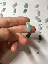 Load image into Gallery viewer, 100% Natural type A sunny green white purple yellow Jadeite Jade blessed melon pendant group PA209
