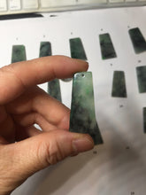 Load image into Gallery viewer, 100% Natural Type A Sunny Green Dark Green Black Gray Misty Mountain Forest Jadeite Jade Safe and Sound Pendant Group BS121