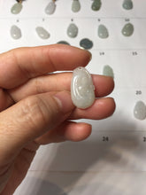 Load image into Gallery viewer, 100% Natural type A light green/light green/white/purple/gray jadeite Jade RuYi(如意) pendant PJ130