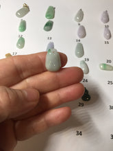 Load image into Gallery viewer, 100% Natural type A sunny green white purple yellow Jadeite Jade blessed melon pendant group PA209