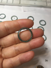 Load image into Gallery viewer, 15.5mm size 4 3/4 100% natural type A icy watery green/blue icy watery Guatemala jadeite jade band ring group PE126