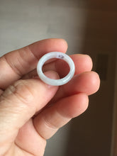 Load image into Gallery viewer, Size 4 1/2 -9 1/4 100% natural type A light green/purple/white jadeite band ring group PD199