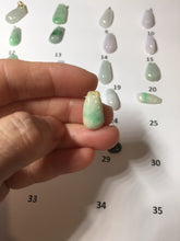 Load image into Gallery viewer, 100% Natural type A sunny green white purple yellow Jadeite Jade blessed melon pendant group PA209