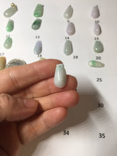 Load image into Gallery viewer, 100% Natural type A sunny green white purple yellow Jadeite Jade blessed melon pendant group PA209