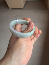 Load image into Gallery viewer, 51.8mm Certified type A 100% Natural green/purple Jadeite Jade square bangle F111-7277