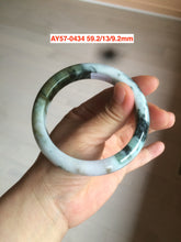 Load image into Gallery viewer, Sale! Type A 100% Natural dark green/white/black Jadeite Jade bangle with defects group 3