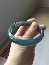 Load image into Gallery viewer, 60.8mm Certified Type A 100% Natural dark green/blue/gray/black Guatemala Jadeite bangle PJ144-1479