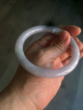 Load image into Gallery viewer, 58mm certified 100% natural type A light green/purple round cut jadeite jade bangle AJ66-0019
