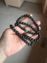 Load image into Gallery viewer, AllaboutjadeCanada.com only. 6.5-7.5mm 100% natural black/blue/green/brown(Wuji, Mocui) jadeite jade beads bracelet AK8 (Add on item, not sale individually. ) .