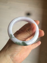 Load image into Gallery viewer, 53.3mm Certified 100% natural Type A olive green/white/purple jadeite jade bangle AZ24-5202