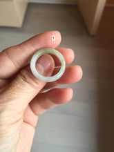 Load image into Gallery viewer, Size 5 1/4-10 1/2 100% natural type A yellow gray purple white jadeite band ring group AA109