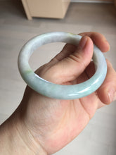 Load image into Gallery viewer, 56.5mm certified 100% natural type A white/light green white purple jadeite jade bangle AH104-0524