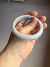 Load image into Gallery viewer, 56.5mm certified Type A 100% Natural purple white Jadeite Jade bangle D138-4044