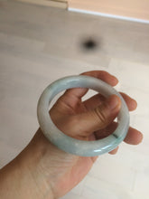 Load image into Gallery viewer, 61mm Certified Type A 100% Natural light green/white jadeite Jade bangle AX80-4362