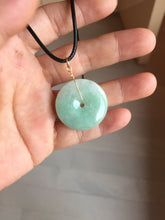 Load image into Gallery viewer, 23.5-28mm Type A 100% Natural sunny green/oily dark green black gray(老油青)/purple Jadeite Safety Guardian Button donuts pendant group PB301
