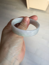 Load image into Gallery viewer, 51mm Certified Type A 100% Natural light purple/white square Jadeite Jade bangle BN95-2713
