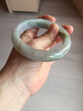 Load image into Gallery viewer, 60mm Certified Type A 100% Natural white/light purple/brown/yellow/gray (FU LU SHOU) Jadeite Jade bangle BF105-8658