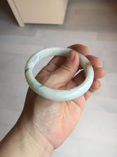Load image into Gallery viewer, 58mm Certificate light green white orange green jadeite jade bangle BQ68(1013)