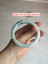 Load image into Gallery viewer, 57-58 mm certified Type A 100% Natural green/purple/gray/brown/black Jadeite Jade bangle GC37