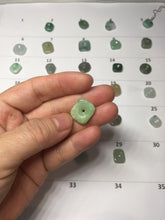 Load image into Gallery viewer, Type A 100% Natural Icy Watery Green Blue Yellow Freeform Light Heart Free Soul Design Jadeite Jade Pendant Group BS125