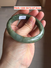 Load image into Gallery viewer, 52-63mm certified Type A 100% Natural dark green/white/purple/black Jadeite Jade bangle group with defects PA