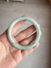 Load image into Gallery viewer, 55.7mm Certified 100% natural Type A light green round cut jadeite jade bangle BL54-3291