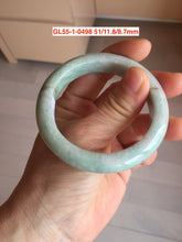 Load image into Gallery viewer, 55-60mm certified 100% natural Type A white black gray jadeite jade bangle group GL55 Add on item