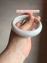 Load image into Gallery viewer, 51-59mm Type A 100% Natural light green/yellow/white Jadeite Jade bangle group GL30 Add-on items, not for sale alone.
