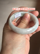 Load image into Gallery viewer, 44-52 mm Type A 100% Natural light green/yellow/gray oval Jadeite Jade bangle group for kids/small adult hand GL27 Add-on item.