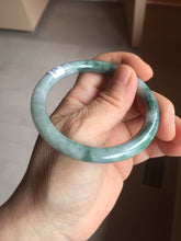 Load image into Gallery viewer, 54.6mm Certified Type A 100% Natural green purple round cut jadeite Jade bangle PJ39-0280