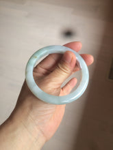 Load image into Gallery viewer, 53.9mm certified 100% natural Type A light green/brown Jadeite jade bangle AE65-7847