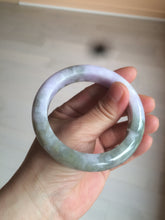Load image into Gallery viewer, 56.4mm Certified 100% natural Type A green/white/purple/brown jadeite jade bangle AX94-5196