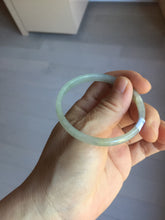 Load image into Gallery viewer, 50mm Certified Type A 100% Natural icy watery light purple white slim Jadeite Jade bangle PJ54-2048