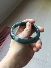 Load image into Gallery viewer, 58.9mm Certified Type A 100% Natural dark green/blue/gray/black Guatemala Jadeite bangle PJ134-1481