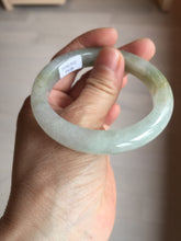 Load image into Gallery viewer, 53.8mm certified 100% natural Type A icy watery green brown purple jadeite jade bangle BL113-9438