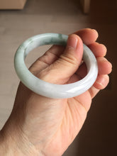 Load image into Gallery viewer, 52.8mm Certified type A 100% Natural green white light purple Jadeite bangle PE30