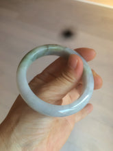 Load image into Gallery viewer, 52.8mm Certificated light green, white, purple, brown jadeite jade bangle K129-0614