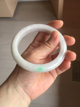 Load image into Gallery viewer, 61.5mm Type A 100% Natural sunny green/light white/purple Jadeite Jade bangle BH124-8036