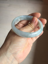 Load image into Gallery viewer, 50.5mm certified 100% natural Type A light green/purple oval jadeite jade bangle PB191