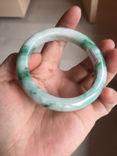 Load image into Gallery viewer, 53.7mm Certified 100% natural Type A sunny green purple jadeite jade bangle BQ35-4145