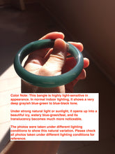 Load image into Gallery viewer, 60.6mm Certified Type A 100% Natural dark green/blue/gray/black Guatemala Jadeite bangle PJ135-1486