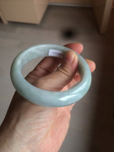 Load image into Gallery viewer, 56.3mm certified 100% natural Type A light green chubby jadeite jade bangle BK24-4402