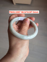 Load image into Gallery viewer, 52-63mm certified Type A 100% Natural dark green/white/purple/black Jadeite Jade bangle group with defects PA