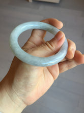 Load image into Gallery viewer, 53.3mm certified 100% natural Type A light green purple round cut jadeite jade bangle AX138-0787