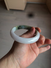 Load image into Gallery viewer, 60mm certified type A 100% Natural green/dark green/white jadeite jade bangle BG26-1711